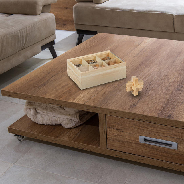 Puzzle in wood and metal