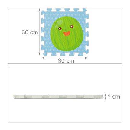 Puzzle mat Fruit
