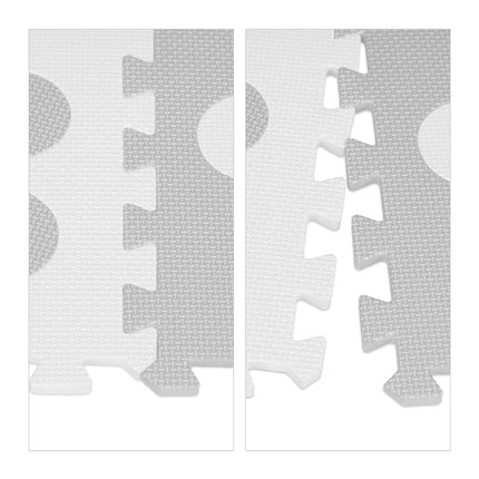 Puzzle mat floral pattern