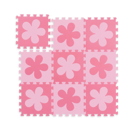 Puzzle mat floral pattern