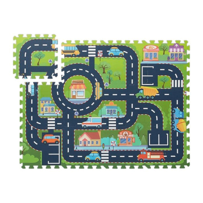 Puzzle mat street