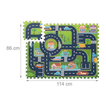 Puzzle mat street