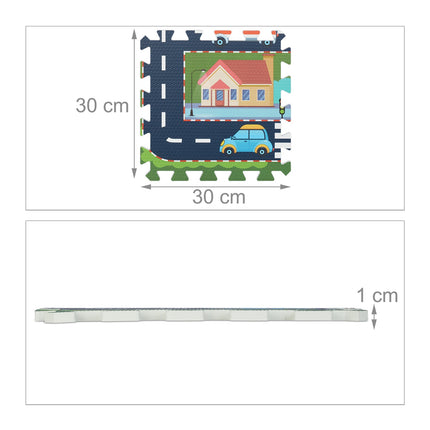 Puzzle mat street