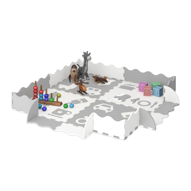 Puzzle mats with symbols