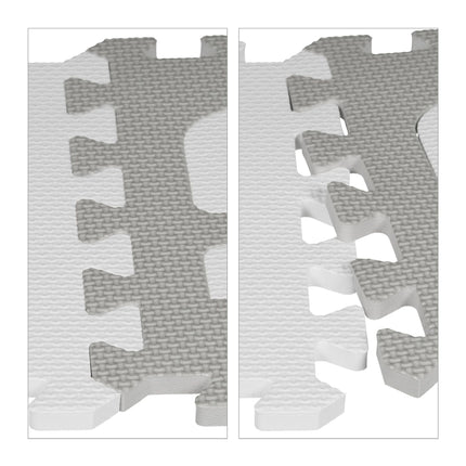 Puzzle mat with ABC and numbers