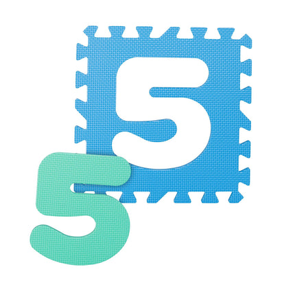 Puzzle mat with numbers