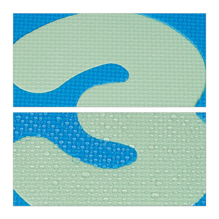 Puzzle mat with numbers and border