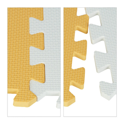 Puzzle mat with numbers and border