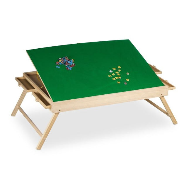 Puzzle table with 4 drawers