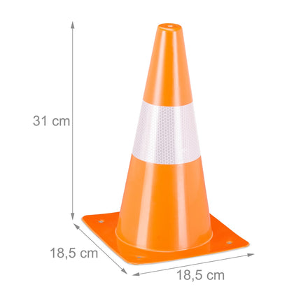 Pylons, 18 pcs, orange