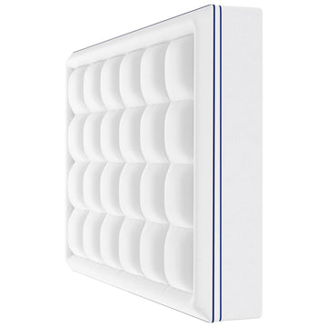 Queen Mattress Topper, Fiber Fill, 60 x 80 in, 1 in Thick, Washable