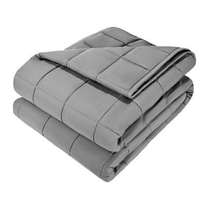 Queen Size Weighted Blanket 25 lb, Cooling, Glass Beads, Gray