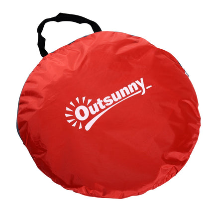 Quick assembly Pop-Up beach tent, red, 200x150x119cm