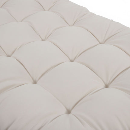 Quilted Garden Bench Cushion with Ties