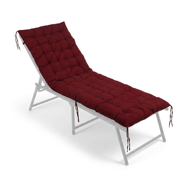 Quilted Garden Bench Cushion with Ties, Thick Filling