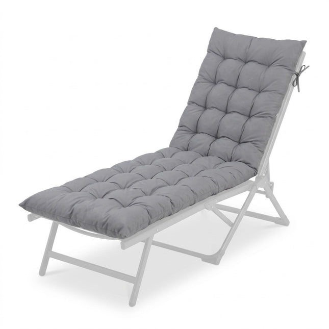 Quilted Garden Bench Cushion with Ties, Thick Filling