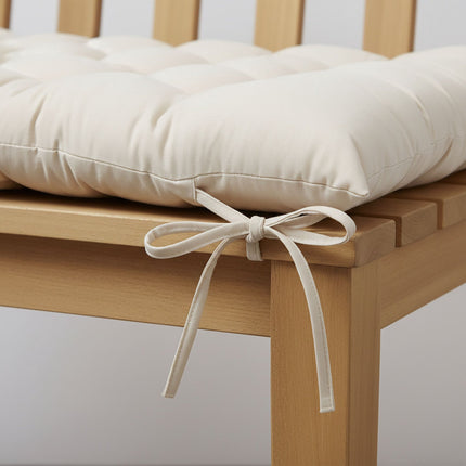Quilted Garden Bench Cushion with Ties, Thick Padding