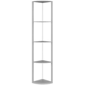 RGB LED Floor Lamp with Shelves, Dimmable, Remote Control