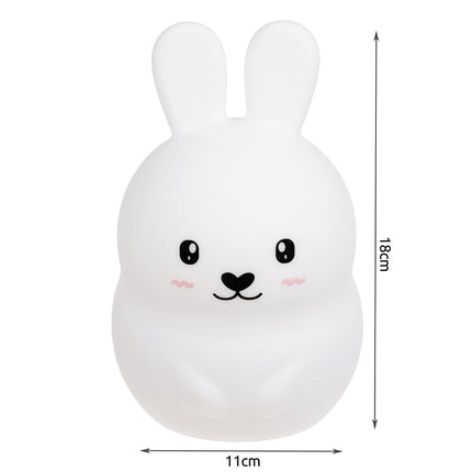 RGB night lamp with remote control - rabbit