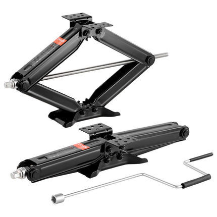RV Scissor Jacks, 9000 lb, 4–23.4 in, Set of 2