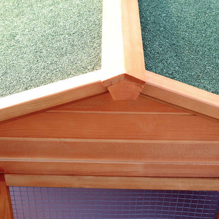 XXL rabbit hutch with outdoor enclosure - 100x68x59 cm