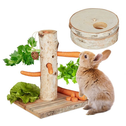 Rabbit toy in 2 parts