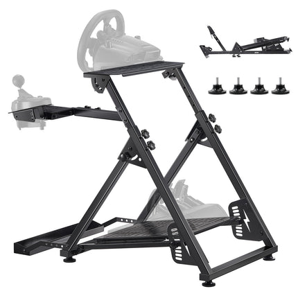 Racing Wheel Stand, Adjustable Foldable Carbon Steel