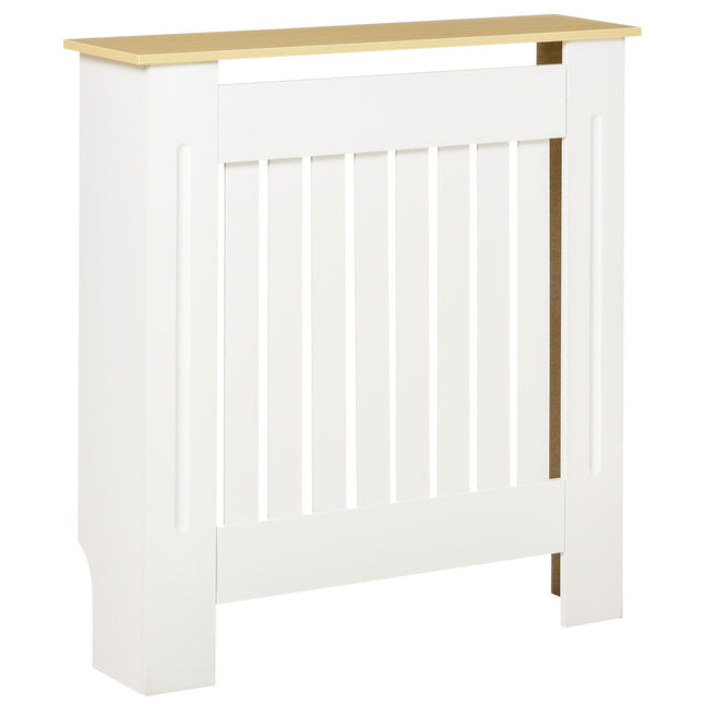 Radiator cover, Removable MDF, White & Oak, 78x19x83 cm