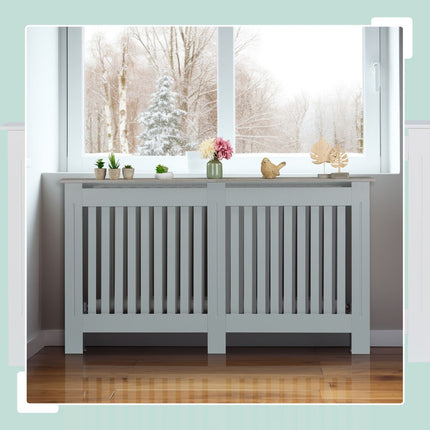 Radiator Cover with Wood Shelf – Modern Design