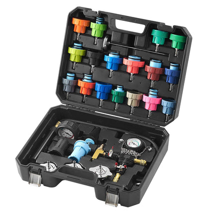 Radiator Pressure Tester and Coolant Vacuum Refill Kit, 28-Piece