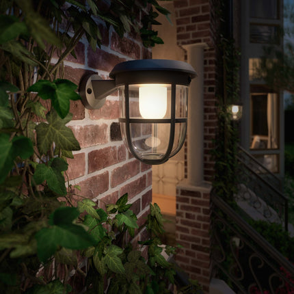 Radii Wall Lamp Solar Ultra Efficient LED 250lm Black