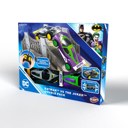 Radio Control Cars Set, 2 Pieces, Scale 1:28, Batman vs Joker
