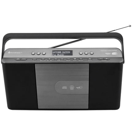 Radio Quick Select CD Portable RCD1870SW Black/Silver Grey