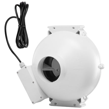 Radon Mitigation Fan 4–4.5 in, 190 CFM, 2 Couplers