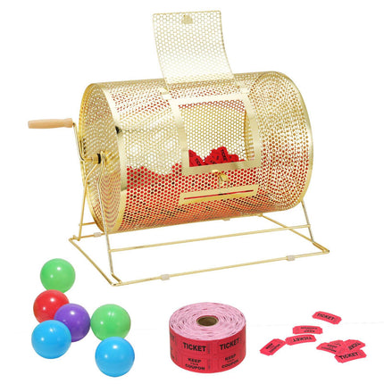 Raffle Drum, 16.1 x 12 In, Holds 5000 Tickets