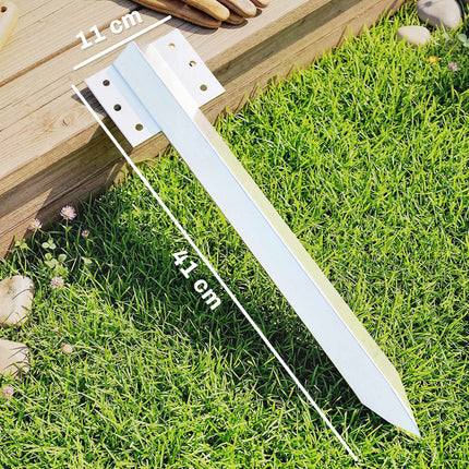 Railway Sleeper Brackets, 20-Pack, 41cm Galvanized Steel