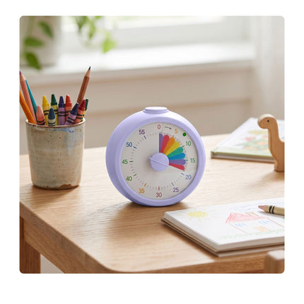 Rainbow Timer for Kids and Adults, 60-Minute Countdown