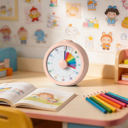 Rainbow Timer with Adjustable Volume – 60-Min Countdown