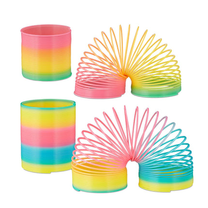 Rainbow spiral set of 4