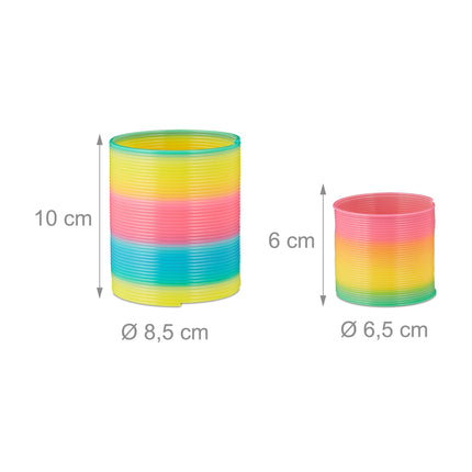 Rainbow spiral set of 4