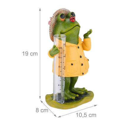 Rain gauge frog