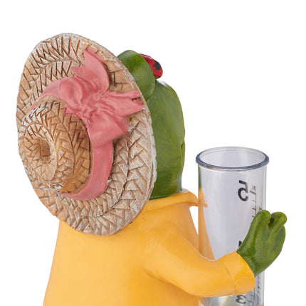 Rain gauge frog