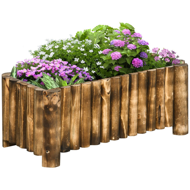 Garden bed with raised spruce 78x35x30cm for herbs & vegetables