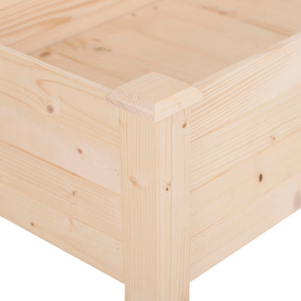 Raised bed pot, Wood & Fabric, 122.5x56.5x76 cm