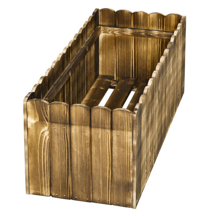 Raised bed pot, spruce, 80x33x30 cm - Herbs & Vegetables