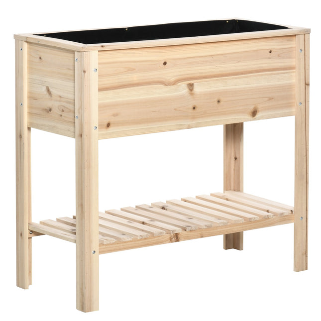 Garden raised bed with irrigation, 90x40x81 cm