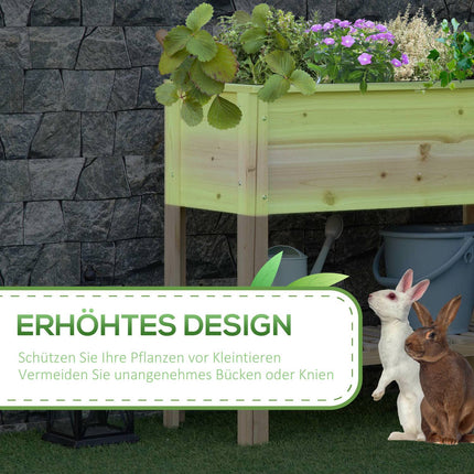Garden raised bed with irrigation, 90x40x81 cm