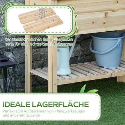 Garden raised bed with irrigation, 90x40x81 cm