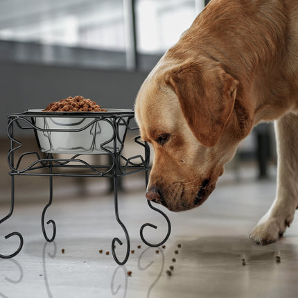 Raised Dog Bowl Stand, 1500 ml, Stainless Steel