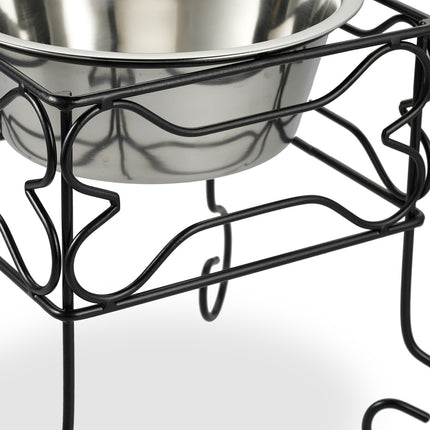 Raised Dog Bowl Stand, 1500 ml, Stainless Steel